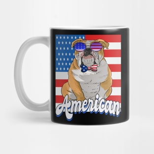 English Bulldog 4th of July American Mug